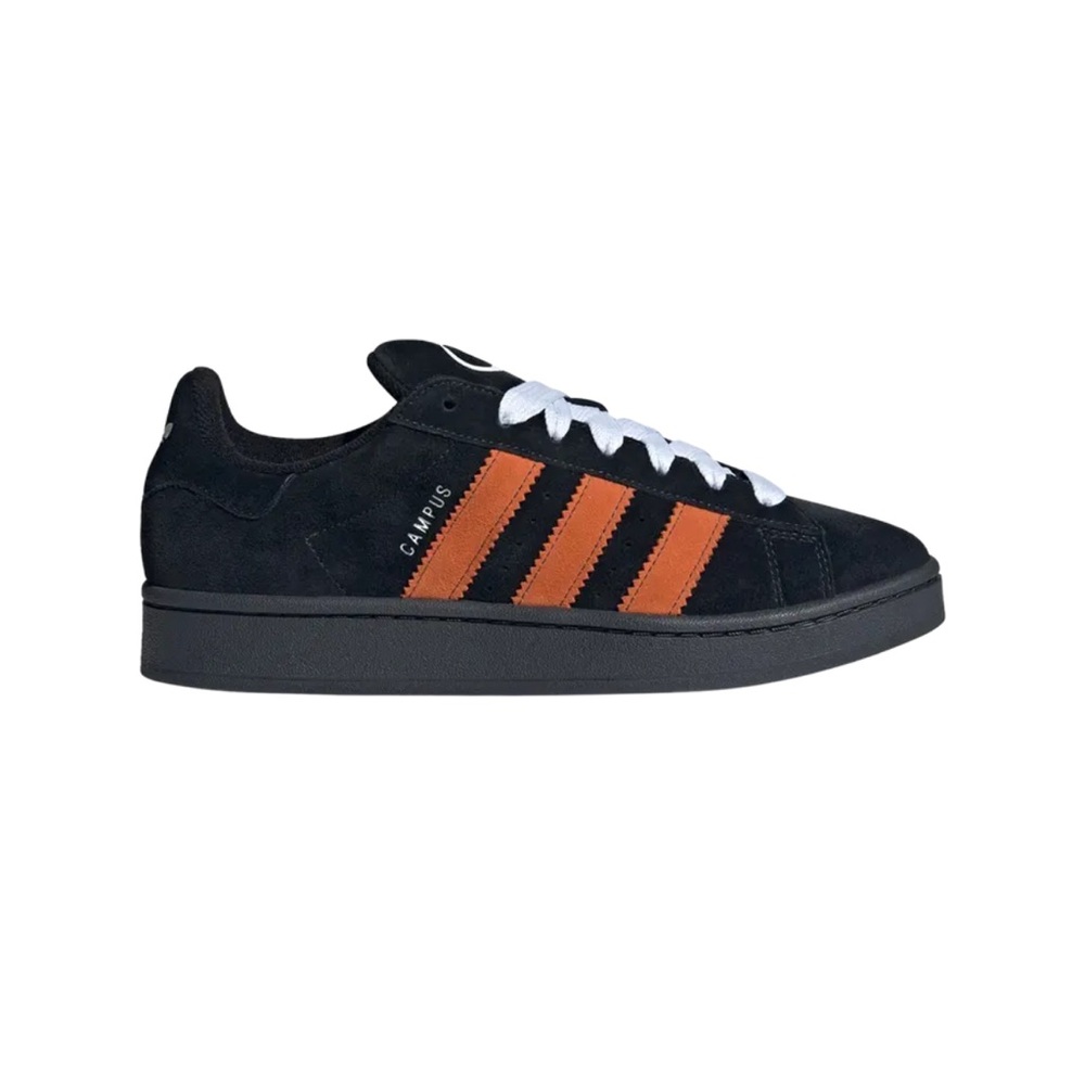 Adidas Campus 00s Black with Orange Stripes
